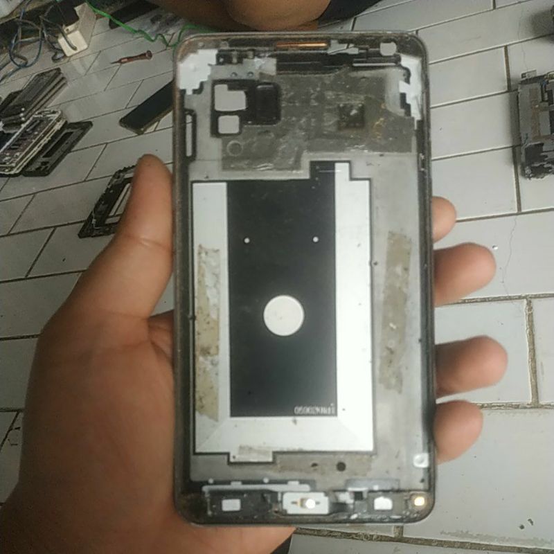 frame bekas samsung note 3 n9005