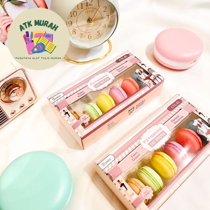 

penghapus pensil makaron macarons alat tulis kantor sekolah termurah