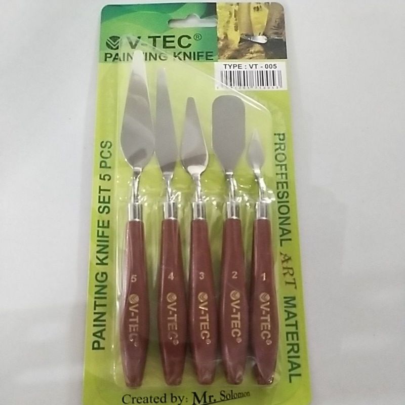 

painting knife v-tec / v tec pisau palet / pallet knife / pisau lukis set vtec vt 005