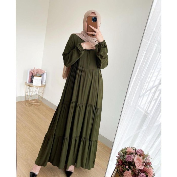 DRESS BEST SELLER TERLARIS - Jessica Dress katun rayon premium/ Gamis