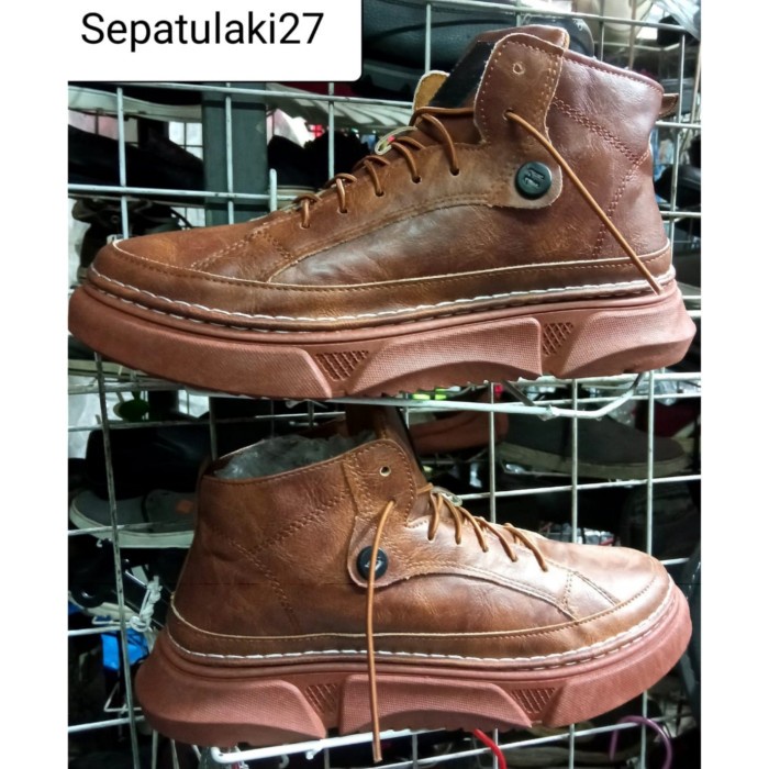 SEPATU BOOTS KULIT SEPATU KERJA PRIA SEPATU MOTOR ORIGINAL