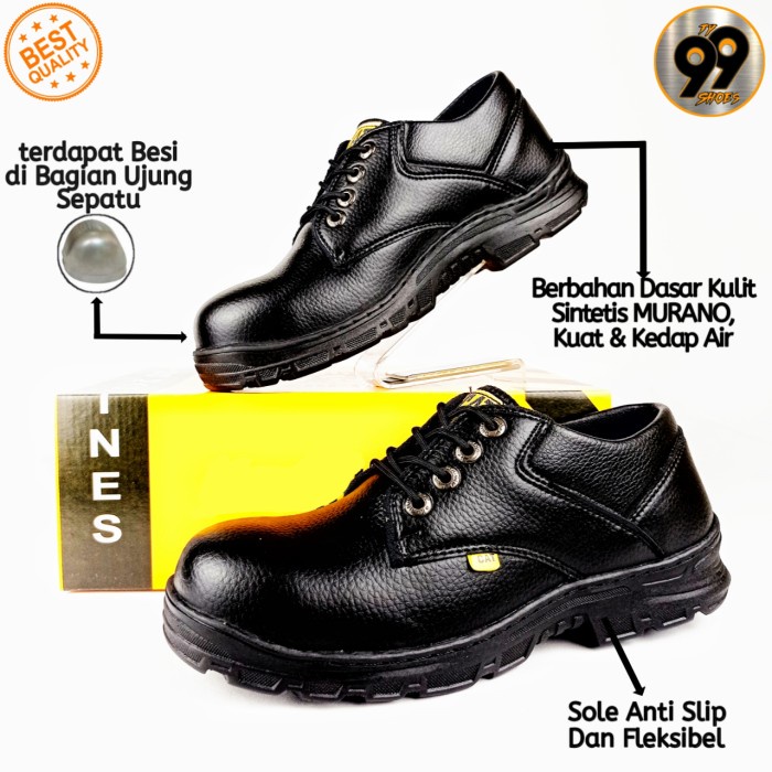 SEPATU SAFETY CATERPILLAR PENDEK - SEPATU KERJA INDUSTRI - SAFETY LOW ORIGINAL