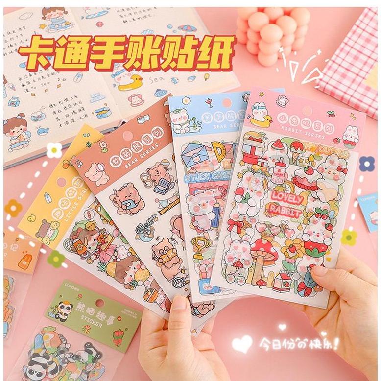 

( 02 LEMBAR ) STICKER WATERPROOF / STICKER BOTOL MINUMAN VIRAL LUCU IMPORT KOREA