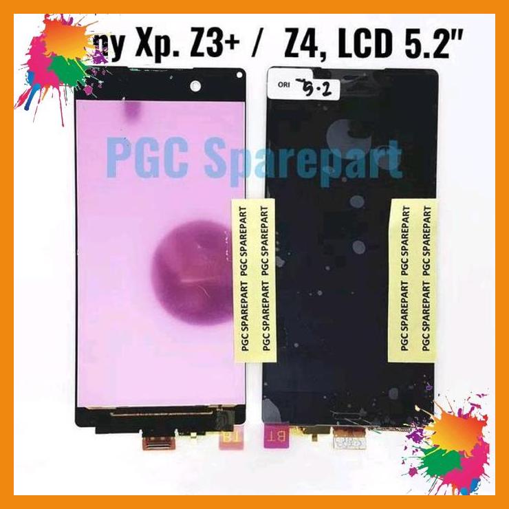 original oem lcd touchscreen fullset 5.2 inch sony xperia z3 plus - z4 single dual e6553 e6533 so-03g docomo [bk}
