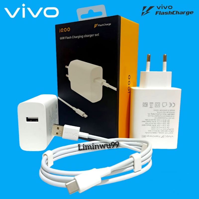 Charger Casan cas VIVO V25 V25e V27 V27e T1 PRO 5G Original 66W