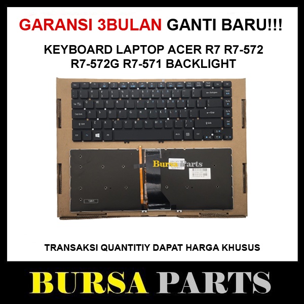 Keyboard Untuk Acer R7 R7-572 R7-572G R7-571 Backlite