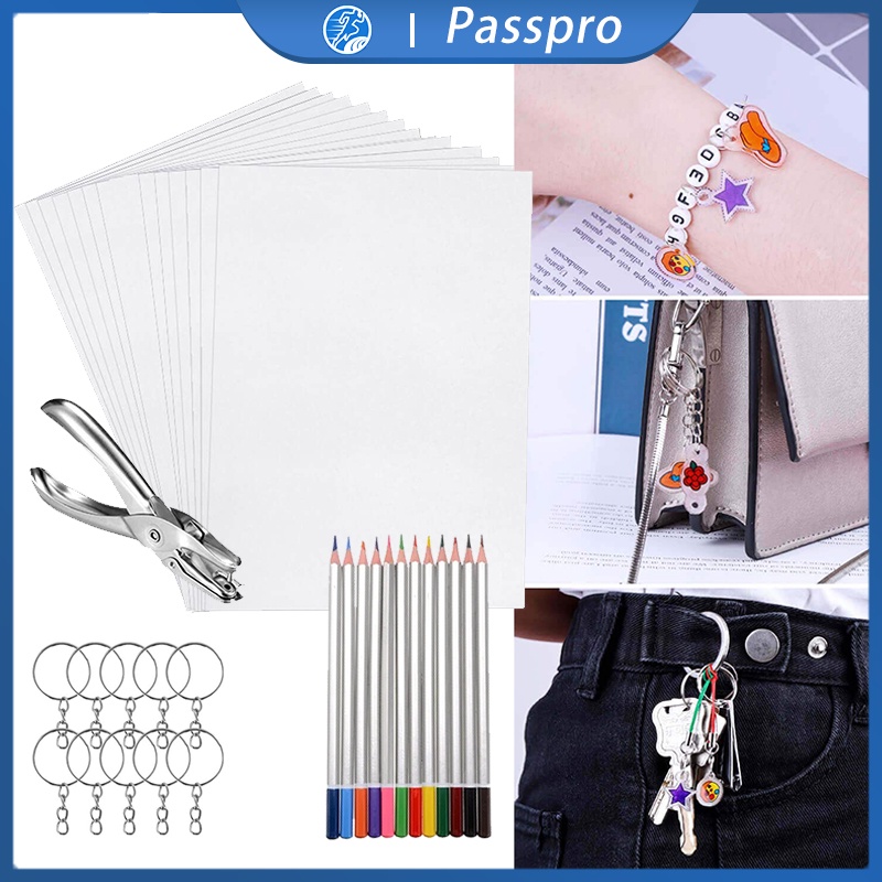 

1 Set Heat Shrink Plastic Sheets Pack Untuk Aksesoris Dan Hiasan