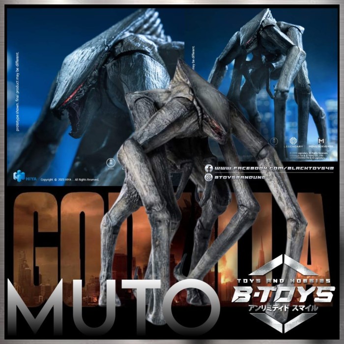 HIYA TOYS MUTO ACTION FIGURE GODZILLA 2014 MAINAN KAIJU GODZILLA