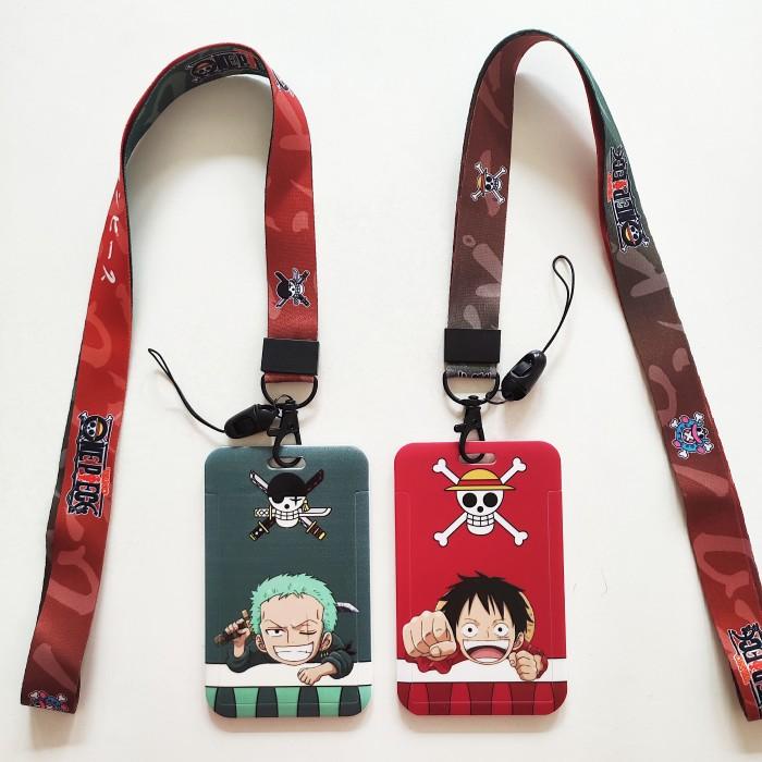 

Id Card Holder Name Tag Lanyard / Kalung Wadah Kartu Anime One Piece