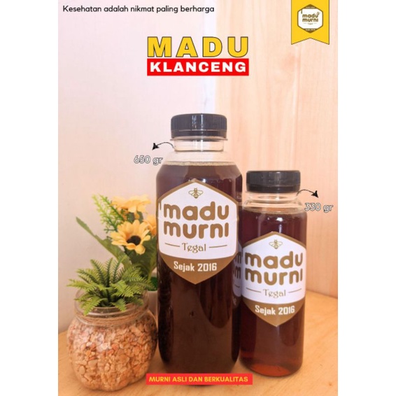 

madu klanceng 650 ml 100% asli