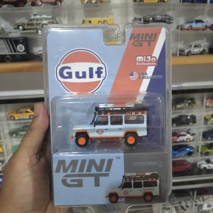 ✅COD Mini Gt Land Rover Defender 100 Gulf Mijo Exclusive Blister Berkualitas