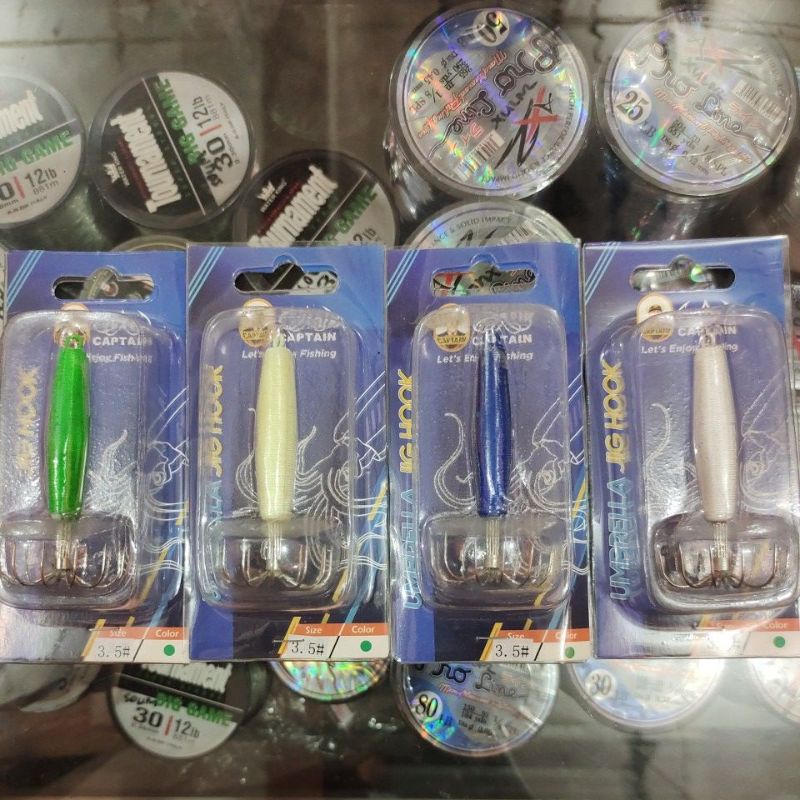 pancing cumi spidol/umbrella jig hook captain