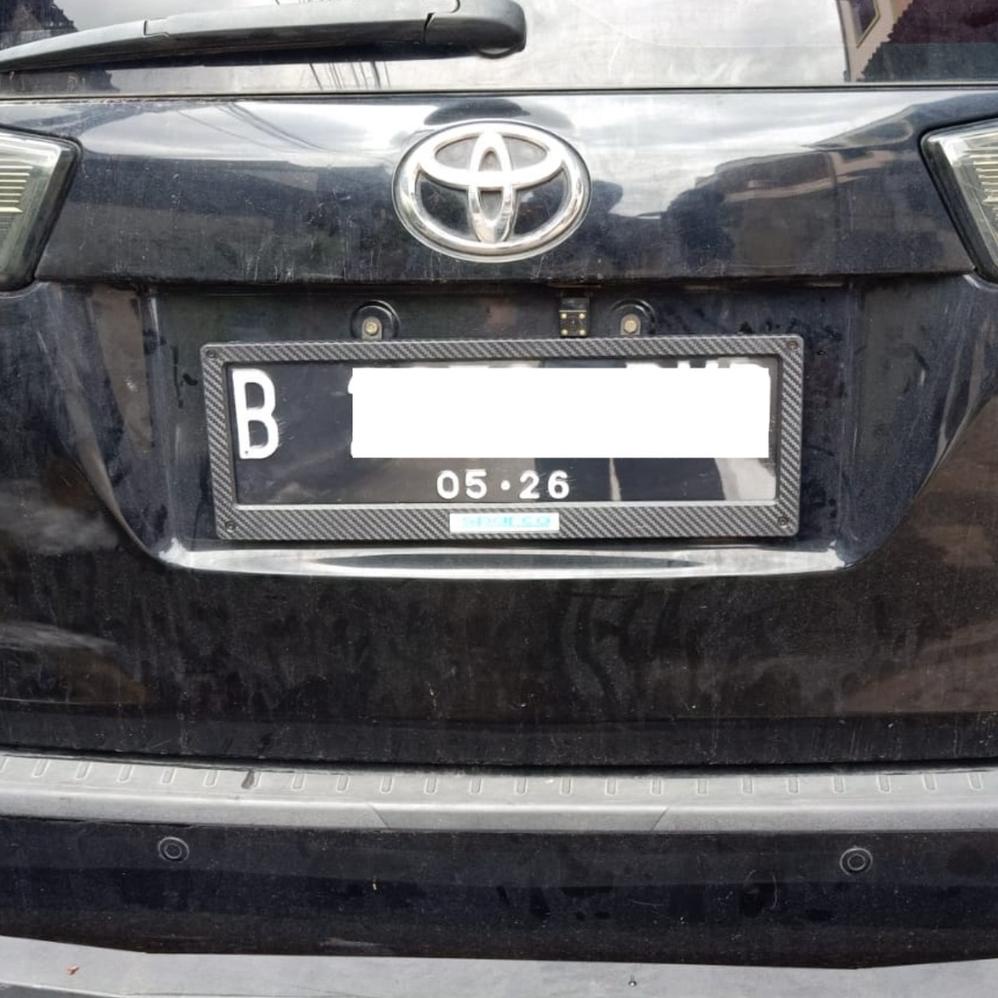 Special Cover Plat Nomor Mobil Acrylik CARBON Dudukan Plat Nomor Akrilik CARBON 