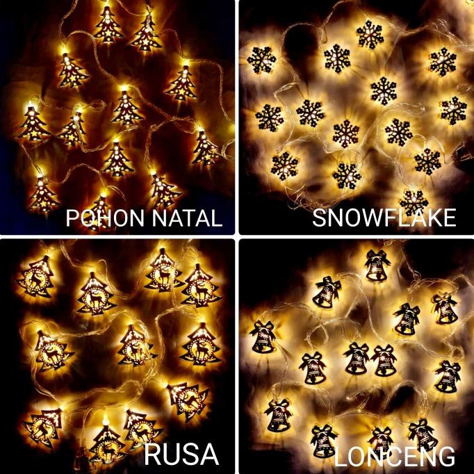 

Terbaik Lampu Natal 20L Besi Emas Rusa Lonceng Gold Chain Dekor Pohon Natal Terbaik