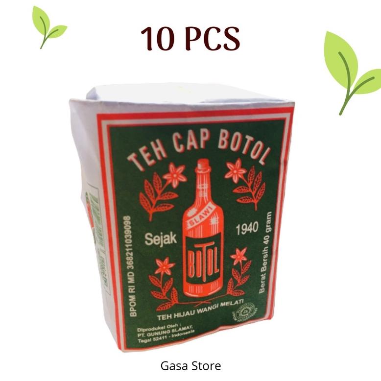 

New! Teh tubruk botol hijau 10 x 40 gr ,.