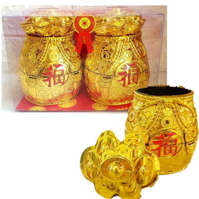 

Trend Tempat Permen Yenpao Emas Murah Candy Jar Yenpau Gold Kado Imlek Murah Original