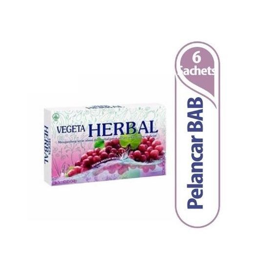 

Vegeta Fiber Anggur Merah Herbal Box 6 Sachet x 5 Gr