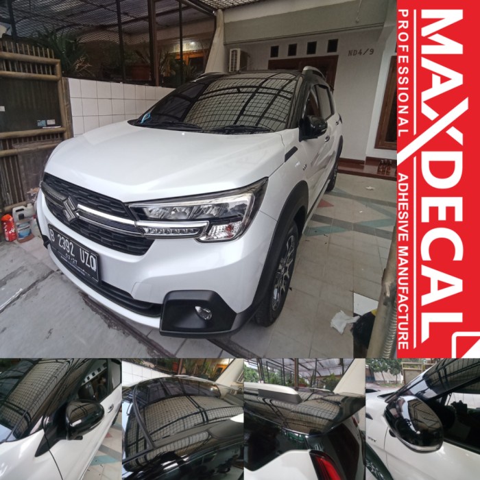 Promo Promo Two Tone Color Wrapping Sticker Mobil Xl7 Black Piano Glossy