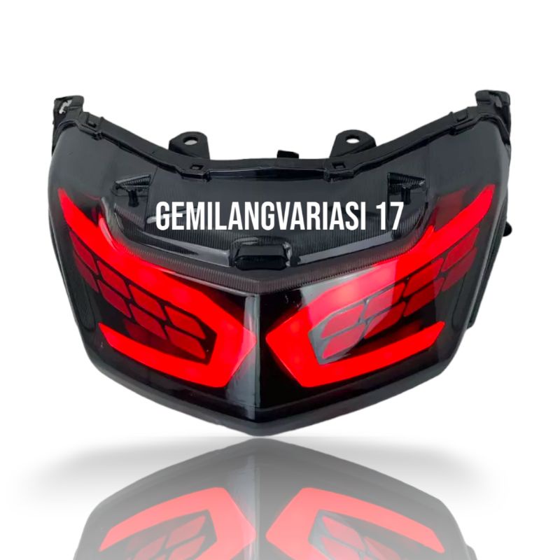 Stoplamp Nmax Old 3 in 1 Lexus Lampu Belakang LED Variasi Yamaha Nmax 2015, 2016, 2017, 2018, 2019