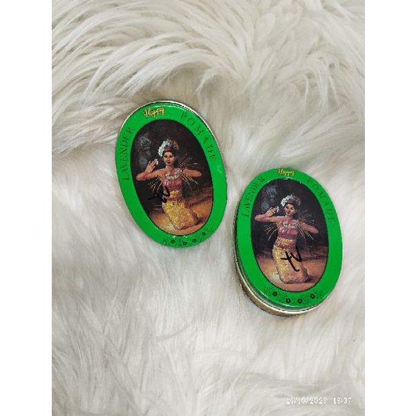 HAPPY LAVENDER POMADE HIJAU | MINYAK RAMBUT LAVENDER | MINYAK RAMBUT JADUL 65 Gram