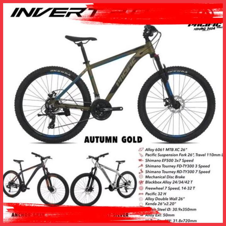(BK) SEPEDA MTB 26 PACIFIC INVERT 2.0 20 FL NOT VT THRILL POLYGON WIMCYCLE UNITED EXOTIC GIANT