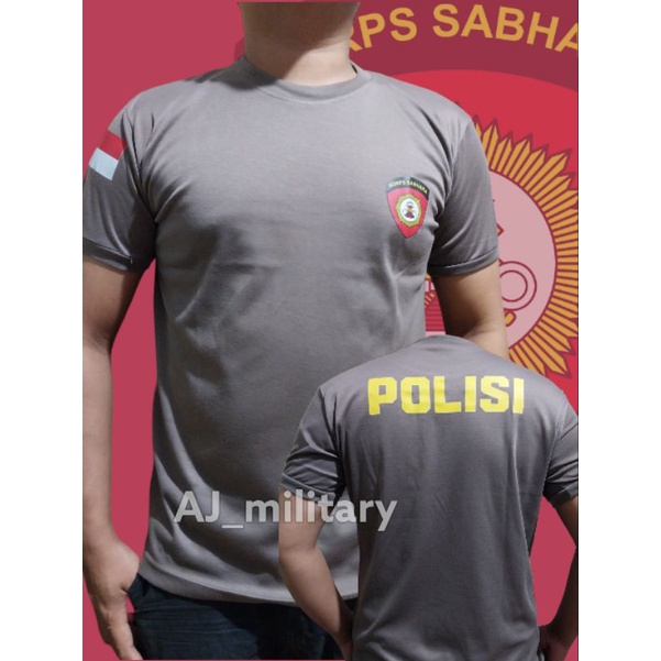 KAOS COKLAT POLISI SABHARA