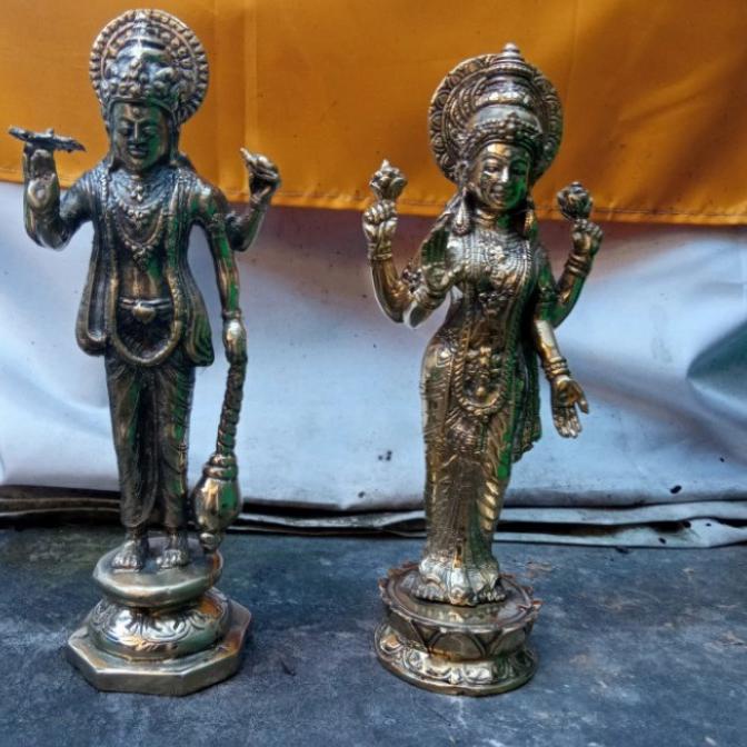 :>:>:>:>] patung dewa wisnu n dewa laksmi sepasang