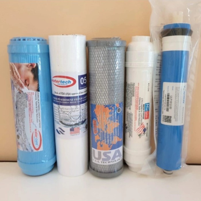 Paket Filter Air / Filter Air Ro 5 Tahap 50 Gpd Terb
