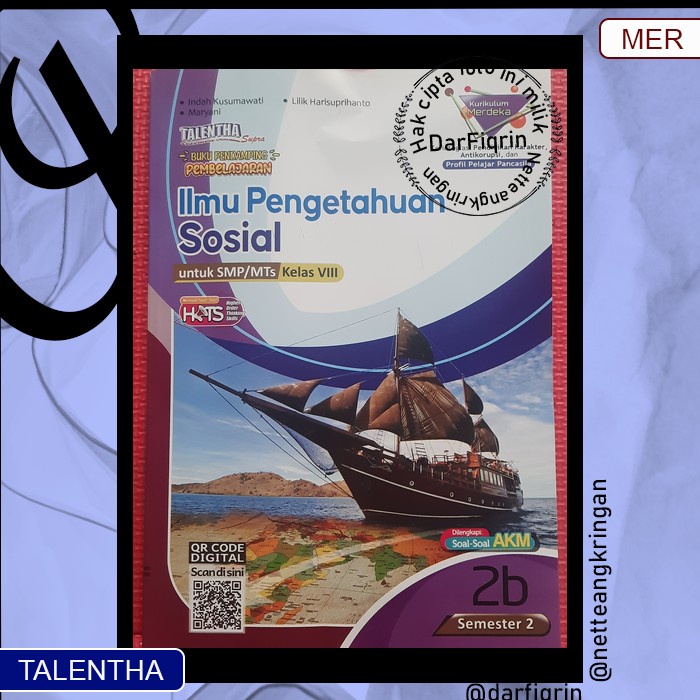 LKS IPS Kelas 8 Semester 2 SMP/MTs KURMER Kurikulum Merdeka-Talentha-HOTS-Indah