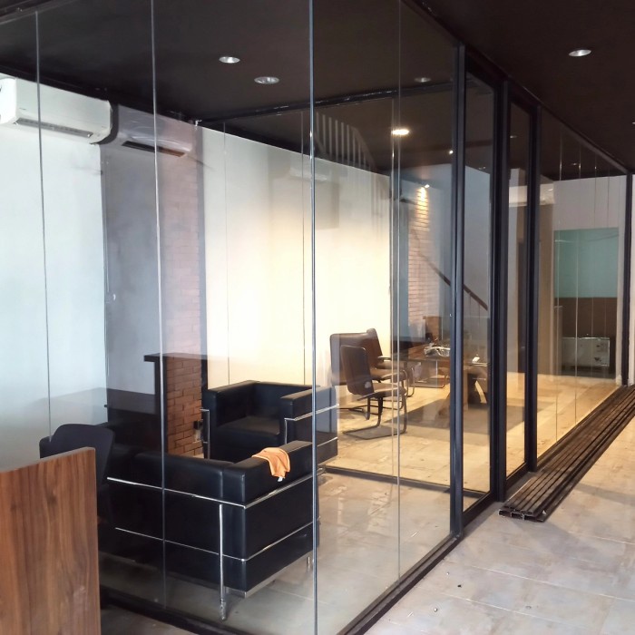 Promo Sekat Ruangan/Pembatas Aluminium Kaca