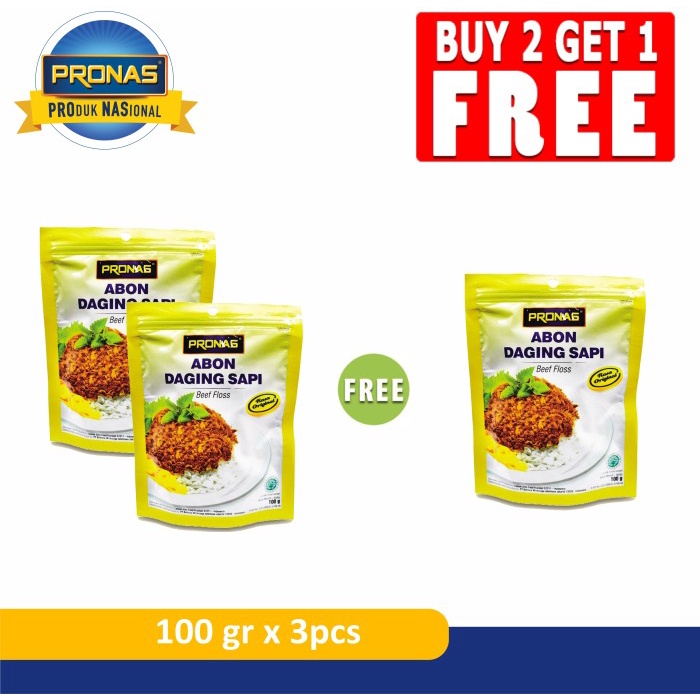 

Pronas Abon Original 100 Gr Buy 2 Get 1