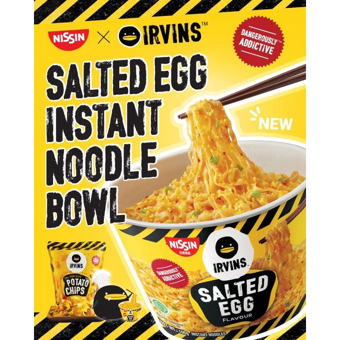 

IRVINS X NISSIN SALTED EGG INSTANT NOODLES 100 gram Best Seller