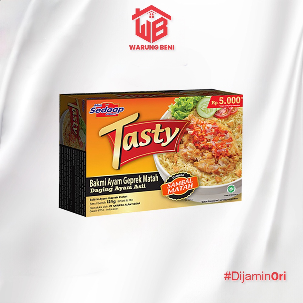 

Sedaap Tasty Mie Instan Ayam Geprek Matah 124 gr