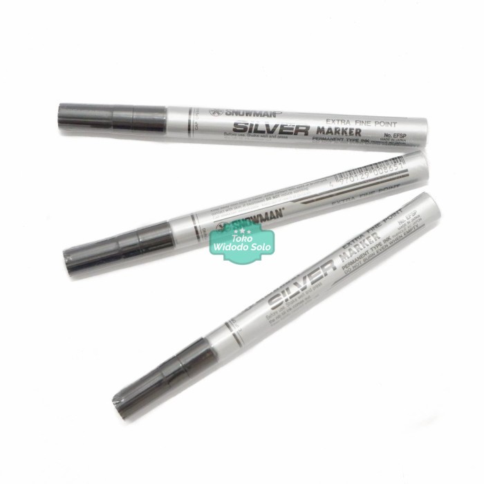 

Spidol Permanen Kecil Perak EFSP 12 Snowman Paint Marker Silver