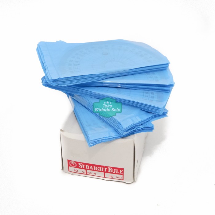 

Penggaris Busur Straight Ruler 10cm Protactor 180 Derajat 120 Buah