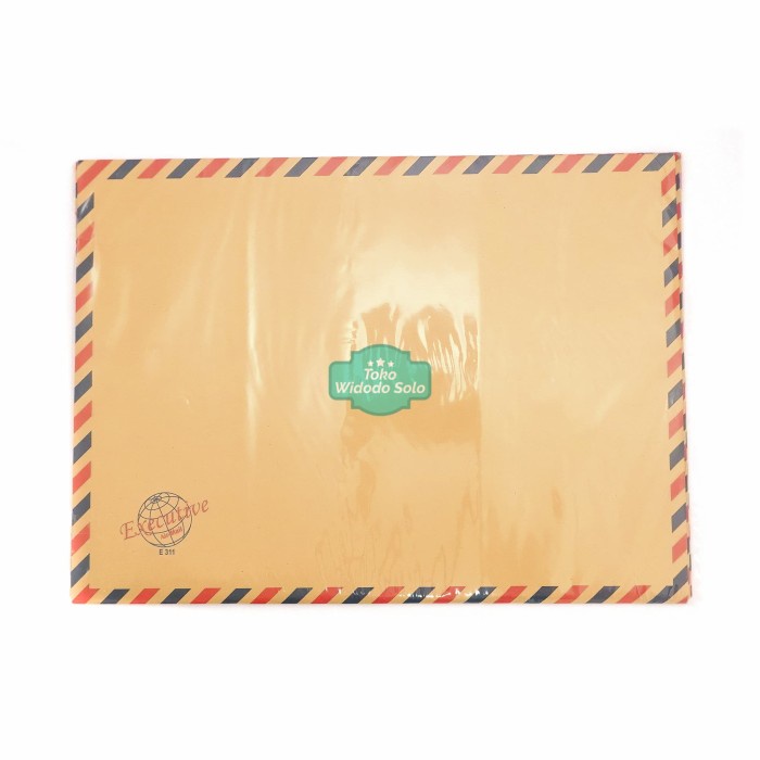 

Amplop Coklat 311 Air Mail Executive 275x375cm Grosir Isi 10 Buah