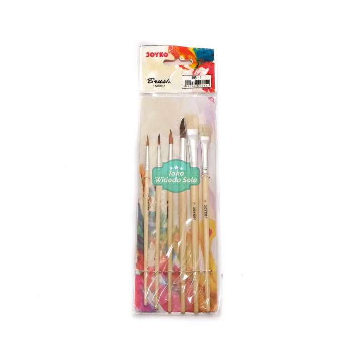 

Kuas Joyko BR1 Set Cat Air Lukis Brush Cat Acrylic 1 Pack Isi 6