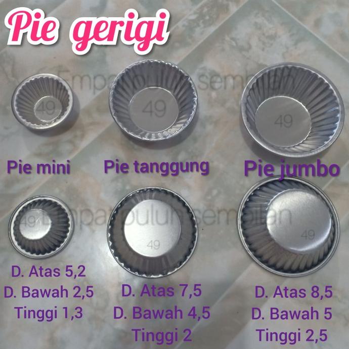 :<:<:<:<] loyang pie buah / cetakan pie gerigi / gigi walang/ pie mini isi 6