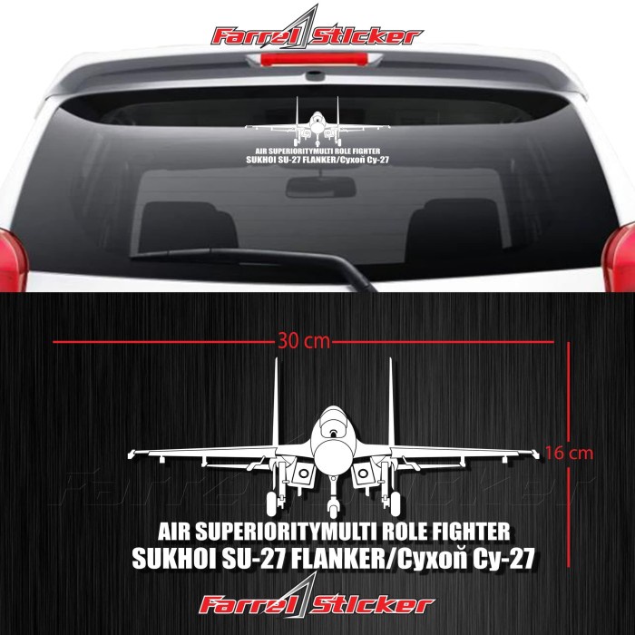 Asli stiker pesawat sticker sukhoi Harga Khusus