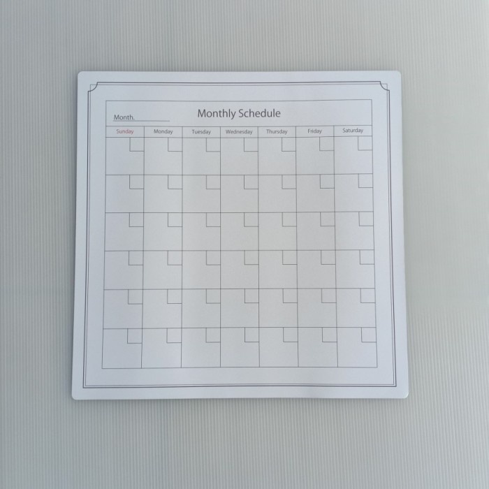 

Promo Papan Tulis Tempel Magnetic Sheet Monthly Schedule Jadwal Bulanan Terbaru
