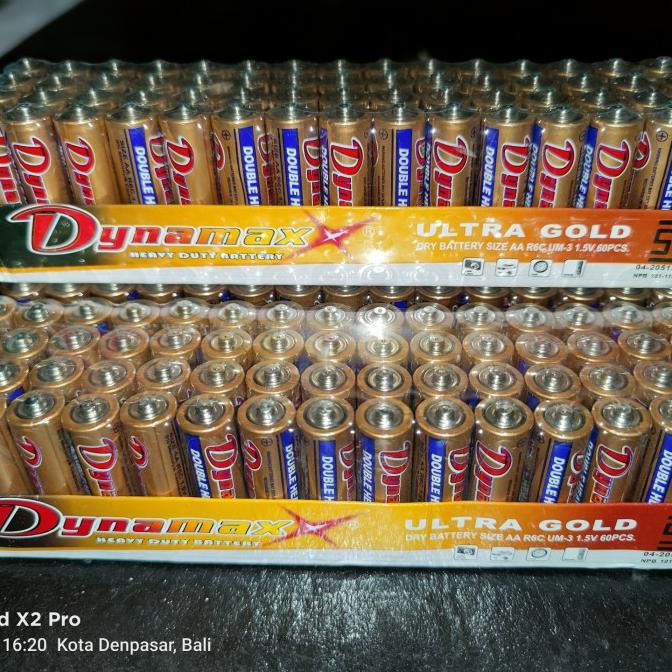 best produk] Baterai AA A2 Dynamax Ultra Gold 1.5Volt Kualitas SNI
