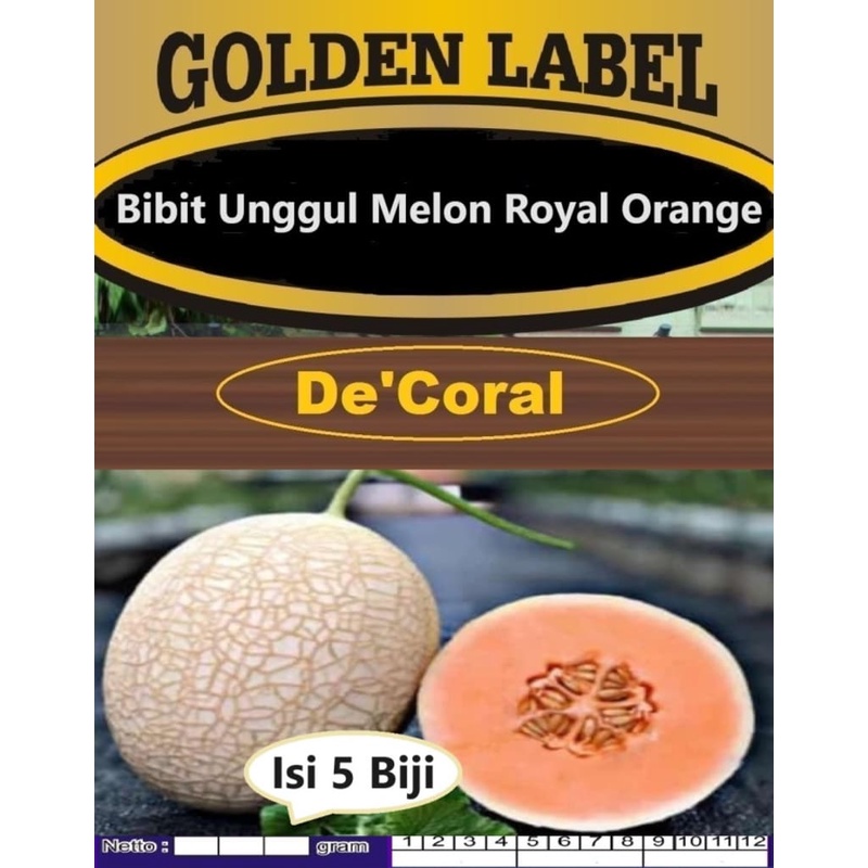 Bibit Unggul Melon Royal Orange | Biji Bibit Melon Royal Orange