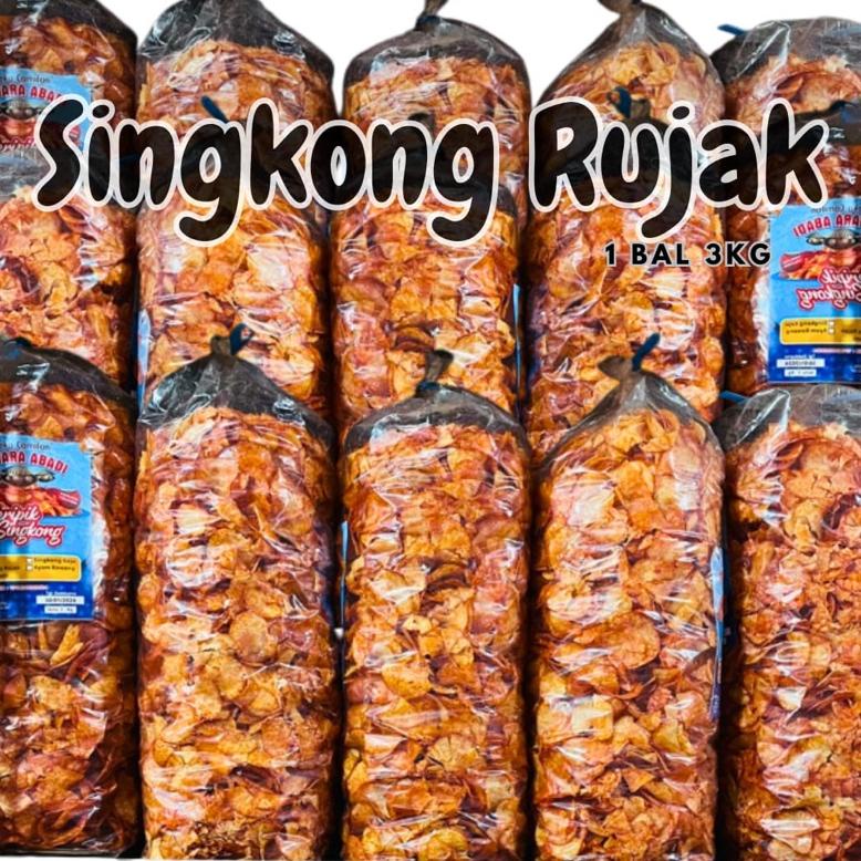 

Ready 1 BAL 3kg KRIPIK SINGKONG RUJAK MA ALMA.SNACK