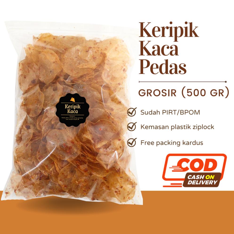 

Recommended [DELISH SNACKS] Keripik Kaca Pedas (Grosir) 500gr / Snack Cemilan Kilo Kiloan / Camilan Gurih