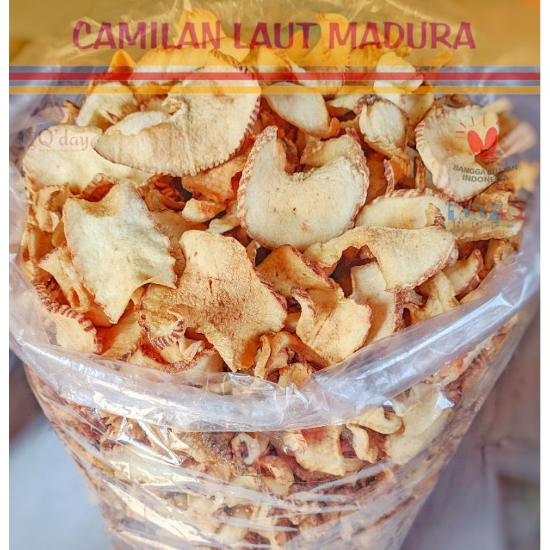 

Ready KIMO SIPUT LAUT ORIGINAL RENYAH GURIH 100 gram SIAP MAKAN Asli Alami Camilan Laut Madura Oleh