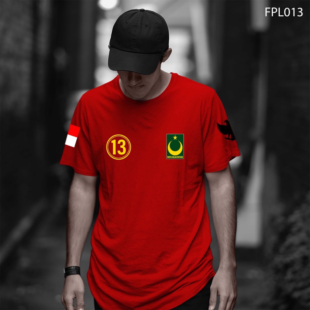 BARUU KAOS PARTAI BULAN BINTANG LENGAN PENDEK BAJU TSHIRT PBB BIG SIZE / KAOS DISTRO HIGH QUALITY