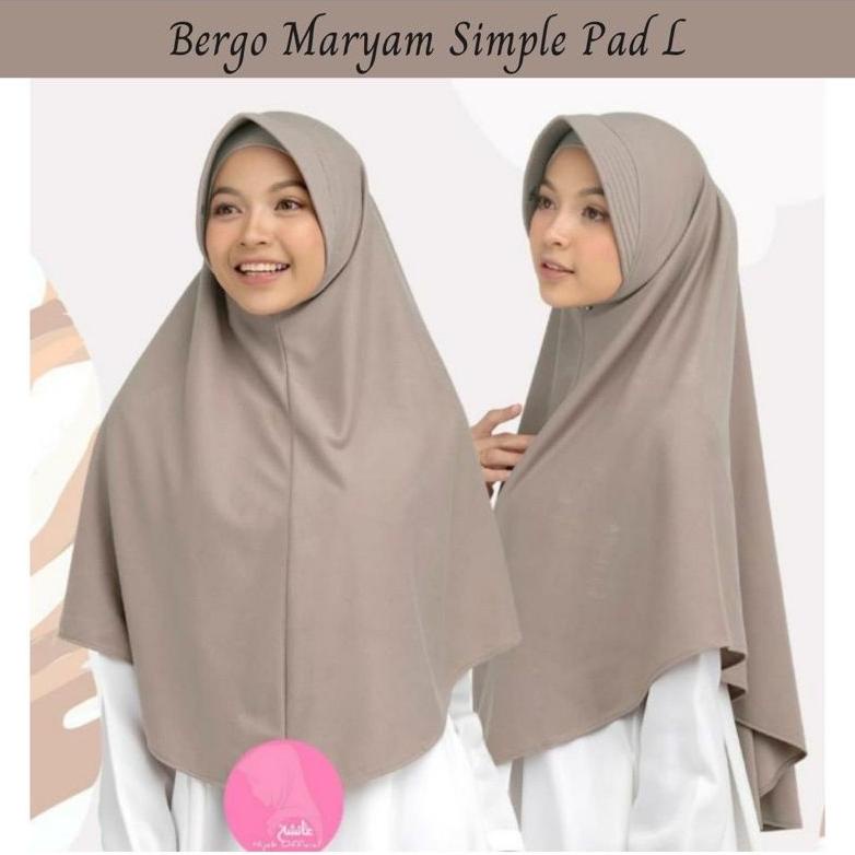 SALE Jilbab bergo Hamidah Jersey ped jumbo L/Hijab Menutup Dada, PROMO TERMURAH