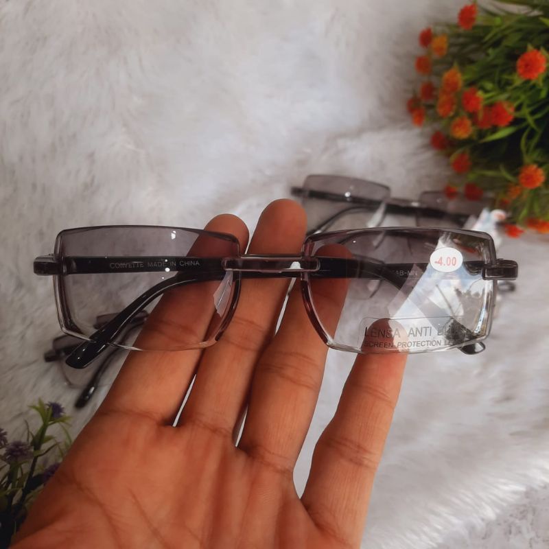 Kacamata Minus Lensa Hitam Gradasi Anti Radiasi