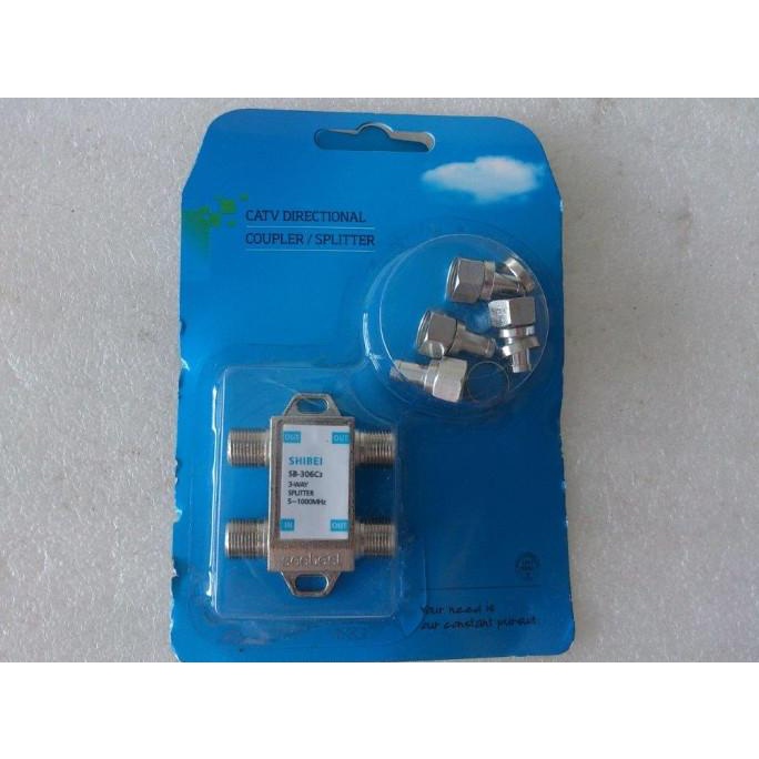 $$$$] Spliter / Splitter cabang 3 way untuk Antena TV