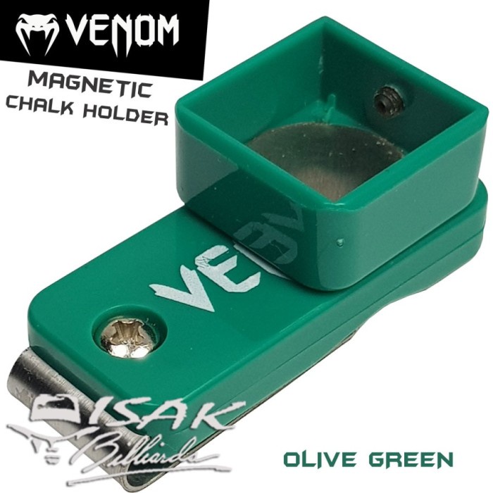 

Venom Magnetic Chalk holder - Green - Cover Kapur Billiard Biliar Chak